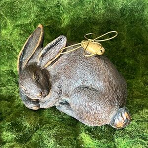 GANZ Brown Rabbit with Gold Bee Accent